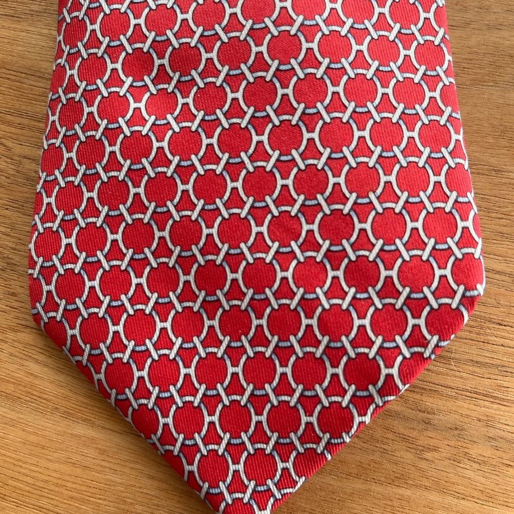 Hermès Silk Tie - Red